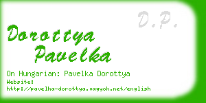 dorottya pavelka business card